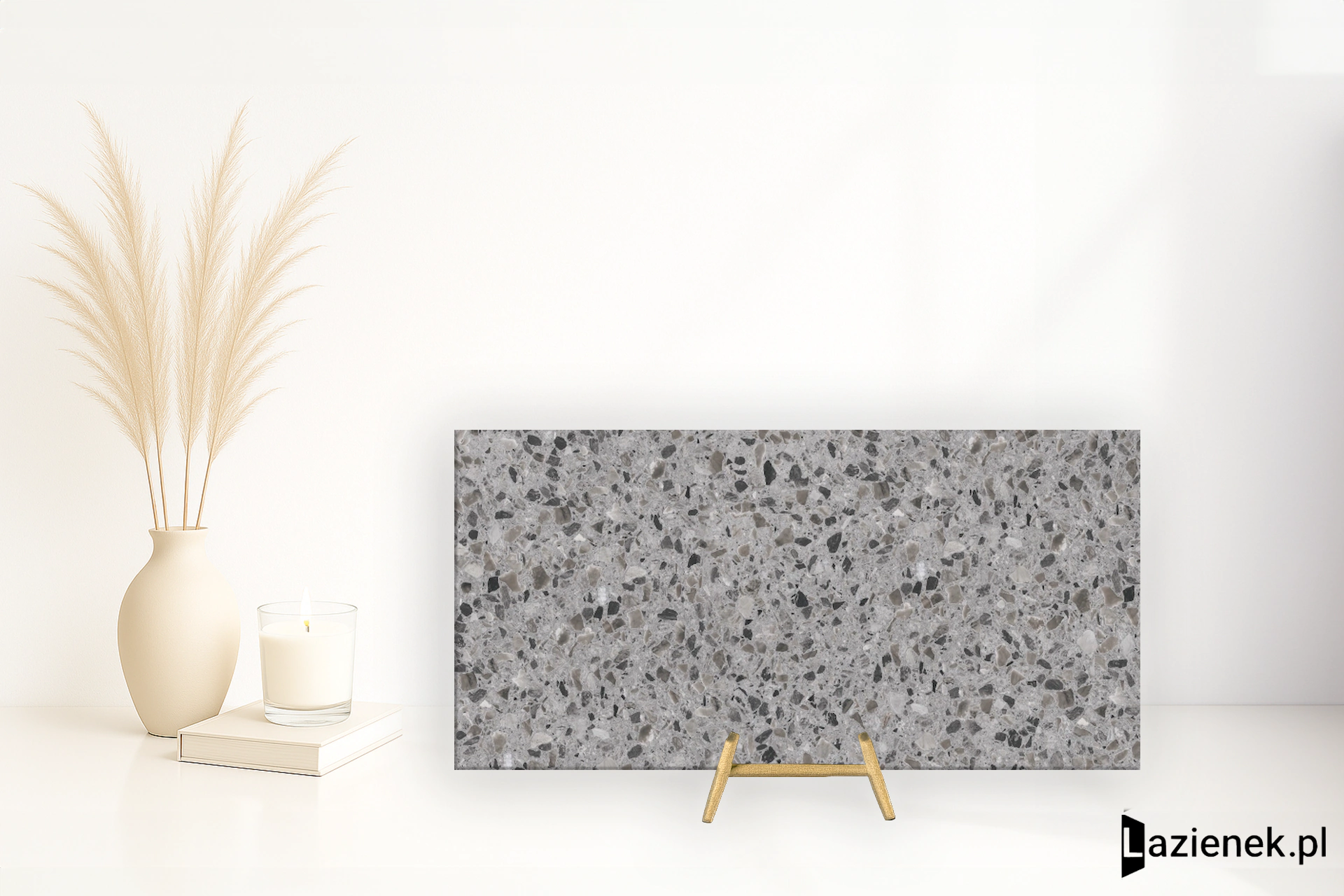 Casalgrande Padana Terrazzo Grey błyszcząca 30x60 cm gr. 9 mm - płytka rektyfikowana/12790029